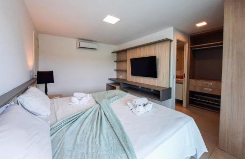 Porto das Dunas Apartment | Golf Ville Térreo 3 Suítes 8 Pessoas