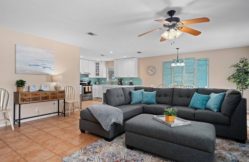 Palm Harbor House | Gone Coastal | Canal-Front + Dock!