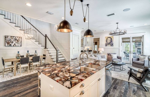 WaterSound West Beach House | Gorgeous! 1 Minute to Beach and Community Pool, with Golf Cart, Outdoor Fireplac