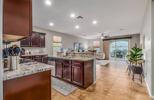 Seville House | Gorgeous 3/2 Corner Lot with Firepit and Grassy Yard!