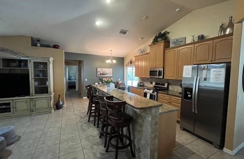 Burnt Store House | Gorgeous 4bd/2bth HEATED Salt-water POOL home-Cape Coral, FL-ELECTRIC INCLUDED!