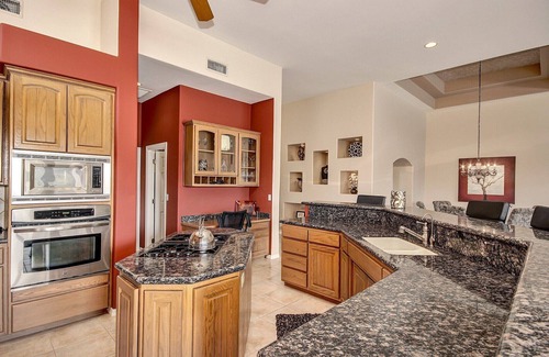 Red Mountain Ranch House | Gorgeous! Golf Course Lot! Heated Pool! City Lights View!