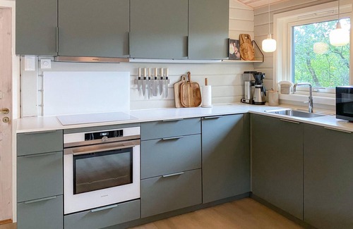 Skjold House | Gorgeous home in Skjold with kitchen