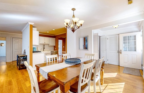 Ocean Pines House | Gorgeous home with an enclosed yard, grill, fireplace, chef's kitchen, AC, & W/D