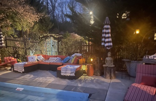 Bethesda House | Gorgeous house & pool Morocco meets Italian villa sleeps 10 indoor outdoor style