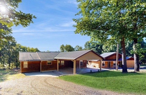 Hoyt House | Gorgeous Lakefront Home, private dock and short walk to beach