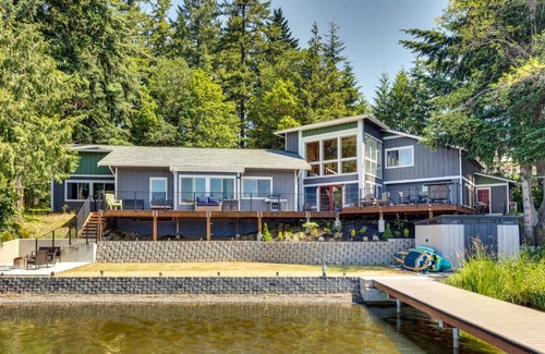 Lacey House | Gorgeous Long Lake Home with Dock, Kayak, SUP and More