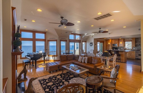 Colington House | Gorgeous pet-friendly soundfront home w/private pool & amazing sunset views!