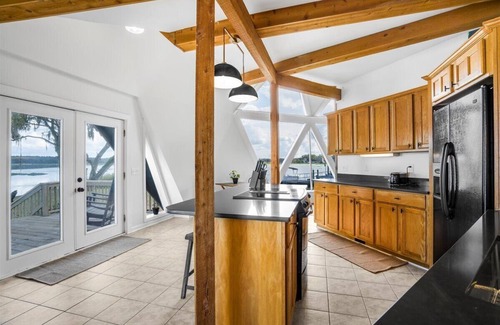 Moncks Corner House | Gorgeous Water Front Geodesic Dome with Your own Private Boat Ramp and Dock!