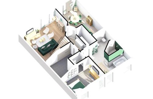 Wilhelmsfehn Apartment | Grünblick Oase No1 Ferienwohnung Wiesmoor