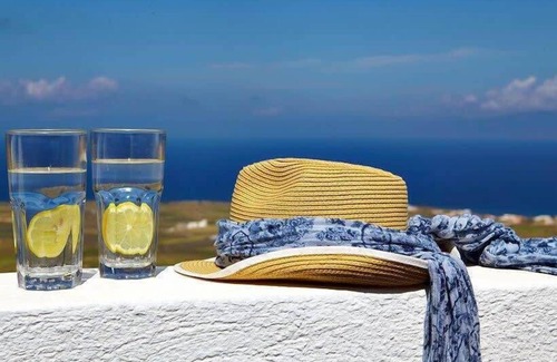 Finikia Apartment | Grand 1BR Suite & Private Balcony at Santorini