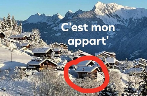 Torgon Apartment | Grand appartement atypique à la montagne avec vue unique