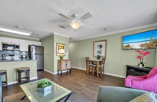 Crystal Beach Condo | Grand Caribbean East 307 gulf view, close to beach