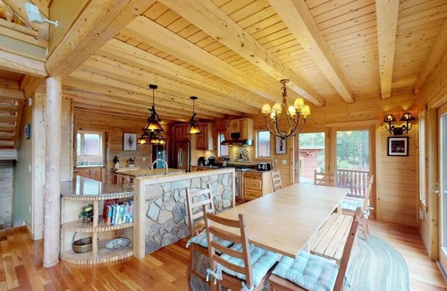 Wilmington House | Grand Meadows Lodge, Ultimate Log Luxury, Stunning Views, Hot Tub & Sauna, EV Charger, 3D Tour