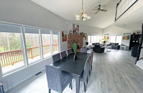 Cayuga House | Grand River Resort Gameroom & Fireplace