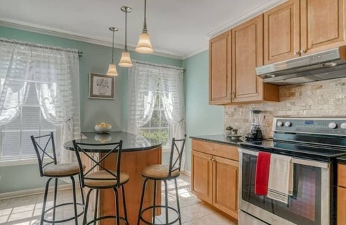 Columbia House | Great Back Deck and Yard - The Bright Brick Beauty