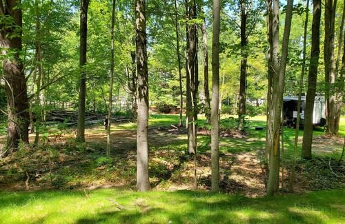 Gladwin Cabin | Great camping location will full hook up and tiny guest house!
