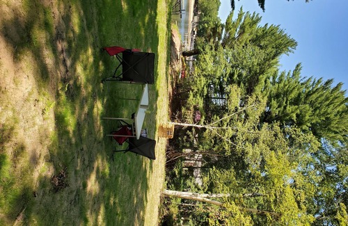 Gladwin Cabin | Great camping location will full hook up and tiny guest house!