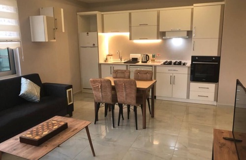 Kestel Apartment | Great Residence 100m to the beach and big balcony with sea view, fully furnished