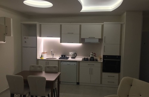Kestel Apartment | Great Residence 100m to the beach and big balcony with sea view, fully furnished