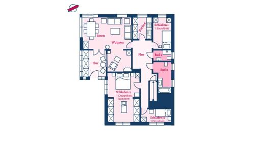 Wyk auf Foehr Apartment | Green Garden Wohnung 1