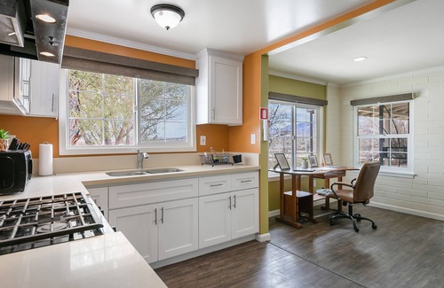 Lucerne Valley House | Green mailbox Green house