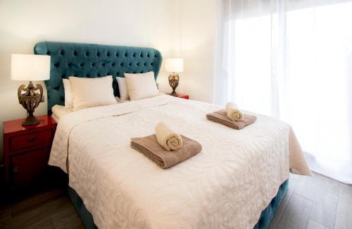 Caleta de Fuste Apartment | Green View Luxury appartment in new complex Pueblo Majorero next to golf course 5 min walk from the Beach and Atlantico Shopping Centre in Caleta de Fuste Next to Cassino and Elba Sara Hotel 2 bedrooms 2 bathrooms huge terace!