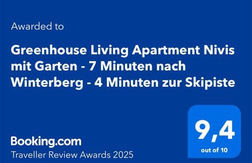 Kuestelberg Apartment | Greenhouse Living Apartment Nivis mit Garten - 4 Minuten nach Winterberg - Wandern, Mountainbike fahren - Natur genießen