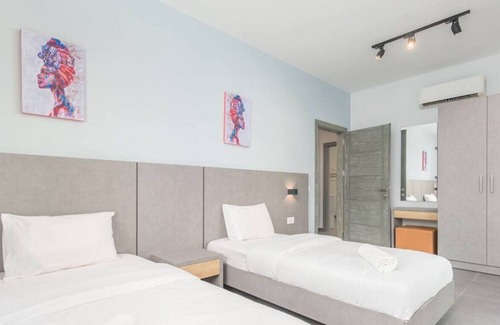 Duhur ash Shuwayr Apartment | Grey 103 2-Bedroom Apartment W/Terrace in Awkar