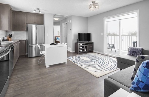 West Edmonton House | Grey Havens Laneway home w/garage, balcony, AC near WEM!