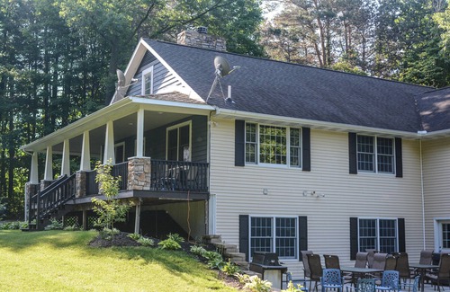 Hamilton House | Grill, Hot Tub, Fire Pit, Game Room, Pond, Theater ~ Just 4 Mi. From Saugatuck!
