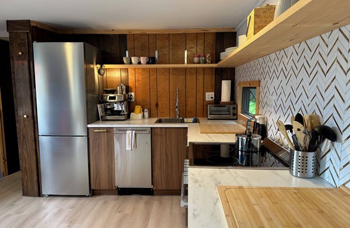 Bovina Center House | Groovy 2-bedroom clubhouse on 5 private acres in the Western Catskills