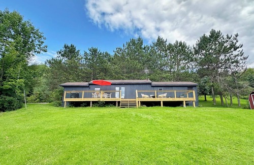 Bovina Center House | Groovy 2-bedroom clubhouse on 5 private acres in the Western Catskills