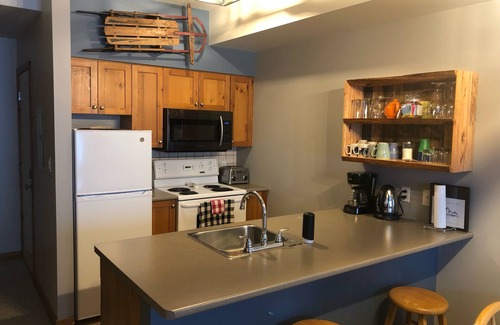Silver Star Mountain Condo | Ground Floor Condo at Creekside - pet friendly, ski-in/out, large mudroom.