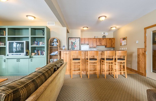 Silver Star Mountain Condo | Ground Floor Condo at Creekside - pet friendly, ski-in/out, large mudroom.
