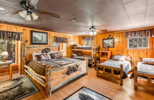 Green Valley Lake House | Group getaway with bar & game room, fireplaces, deck, and grill - dog-friendly