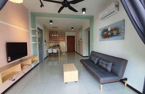 Kampung Bagan Dalam Condo | ❤️ Group Traveller | PG Sentral | Colorful #8pax ❤️