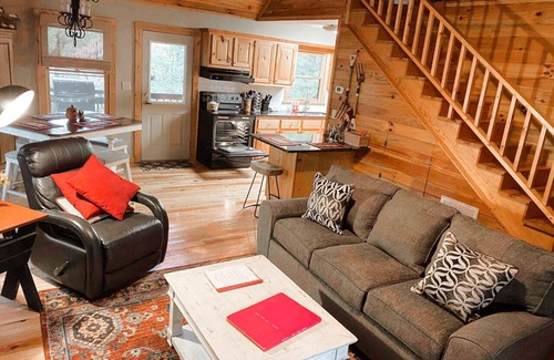 Cleveland Cabin | Guest Favorite! 667 FIVE Star Reviews | Pet Friendly | Walking Trail | Firepit