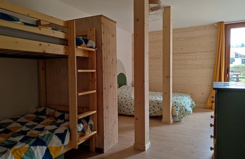 Mont-Saxonnex House | Guest House 'Accotinae' with Mountain View, Shared Garden and Wi-Fi