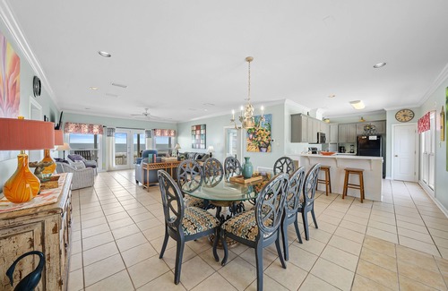 Audubon Place House | Gulf front home with private dune walk over, internet, & washer & dryer