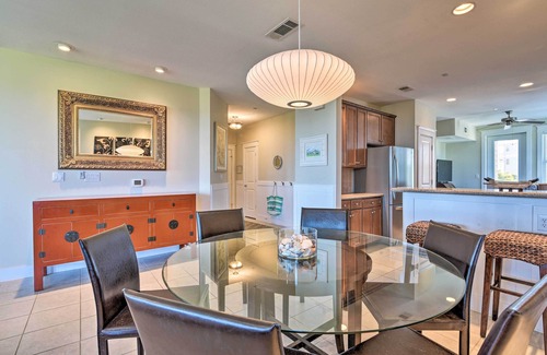 Red Fish Cove Condo | Gulf View + Beach Access: Galveston Resort Condo!