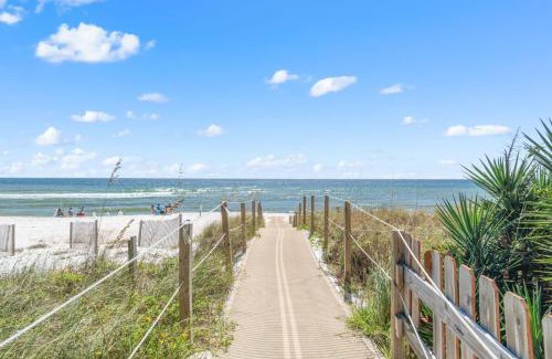 Ono Island Apartment | GULF VIEW condo King bed with bunk and LARGE L shaped balcony in cozy Perdido Key