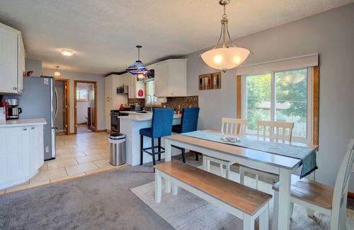 Shelbyville House | Gun Lake Waterfront Retreat- kayaks, paddle boards and game room