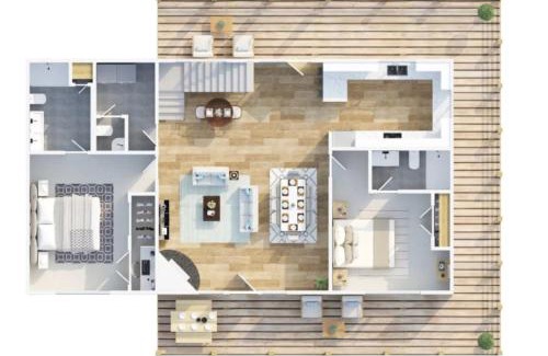 Gatlinburg - Pigeon Forge House | H5042 New Listing 3200 sqft CABIN with Game Room and Fire Pit and 3 Kings bed and Hot Tub