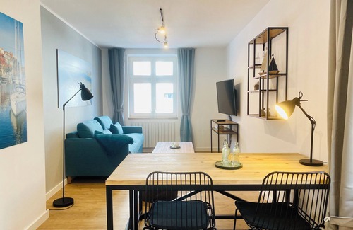 Bastionengurtel Apartment | HafenCity apartment 2 on the 3rd floor directly at Stralsund harbor