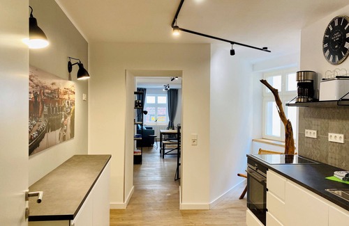Bastionengurtel Apartment | HafenCity apartment 4 on the 1st floor directly at Stralsund harbor