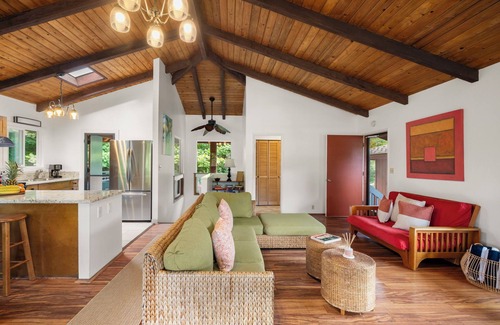 Wainiha House | Hale Haena Kai - Hawaiiana Home, walk to the beach TVNC#5154