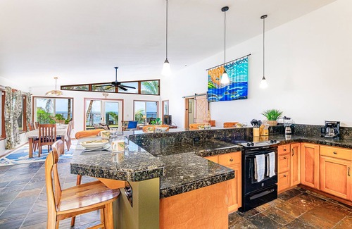 Keaau House | Hale Mar - Gorgeous Oceanfront Home with Private Pool & Hot Tub