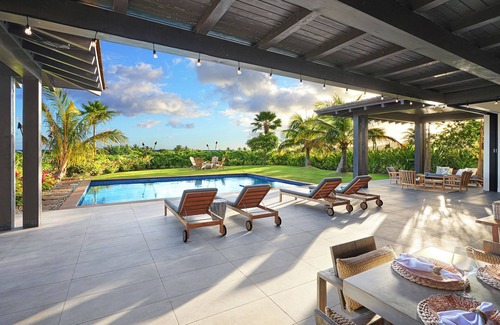 Poipu House | Hale Pomaika'i Mau: Luxury Home w/Ocean View, Outdoor Shower, Pool, Hot Tub & AC