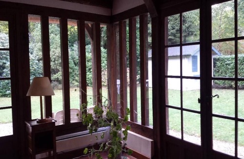 Saint-Gatien-des-Bois House | Half-timbered thatched cottage in a private domain with swimming pool and tennis